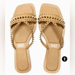 Studded Flat Sandals